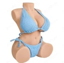 Papusa pentru Adulti, Bust Realist din Calitate Superioara cu 2 Gauri - imagine 1