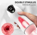 Masturbator simulator barbati efect natural vibratii interior cu nervuri nou cutie curier - imagine 3