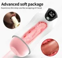 Masturbator simulator barbati efect natural vibratii interior cu nervuri nou cutie curier - imagine 5