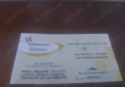 Masaj la domiciul clientului